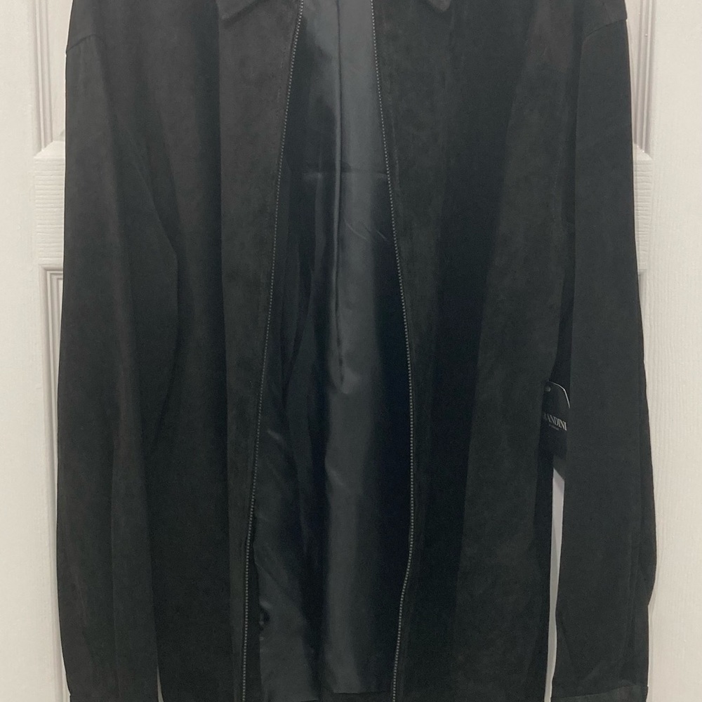 Brandini black suede jacket NWT